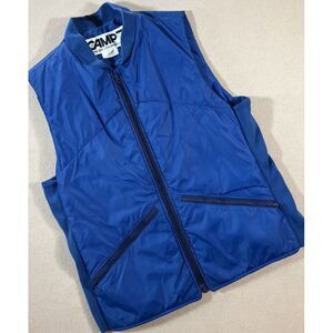 Vintage Camp 7 Insulated Vest Men’s Large Blue Made in USA Thinsulate